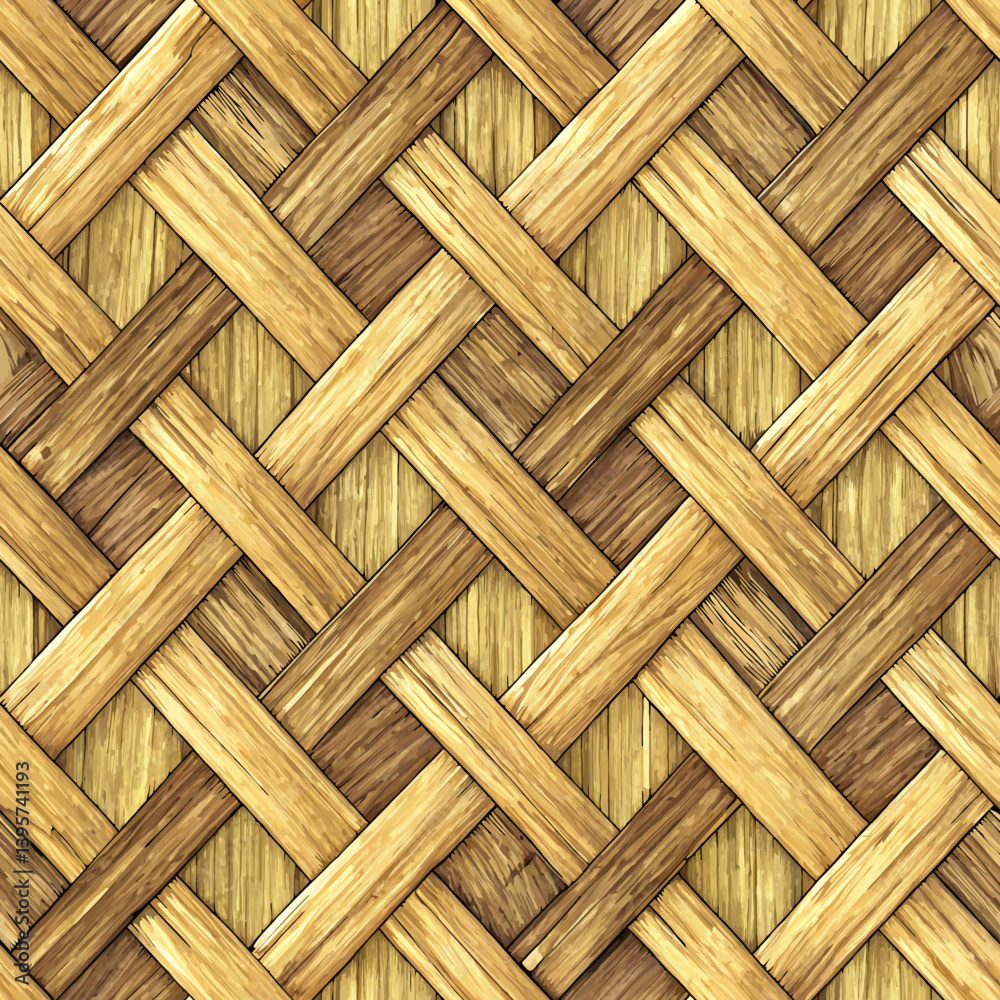 Realistic Bamboo Weaving Texture Seamless Pattern
Realistic Bamboo Weaving Texture Seamless Pattern