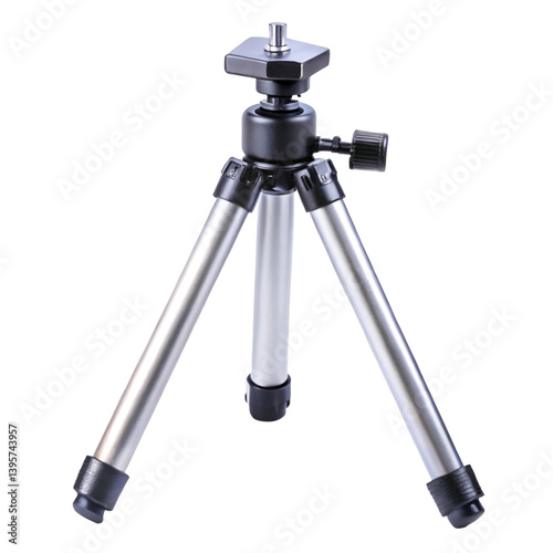 Foldable tripod isolated on transparent background  
