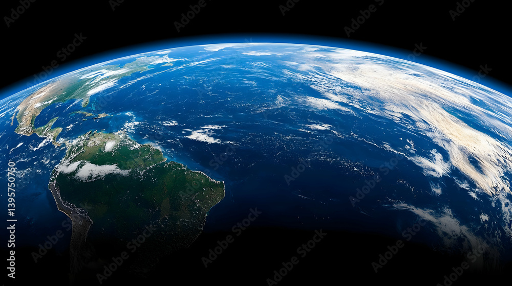 Fototapeta premium High Resolution Earth Satellite View