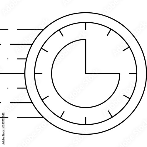 Rush Hour single vector illustration icon