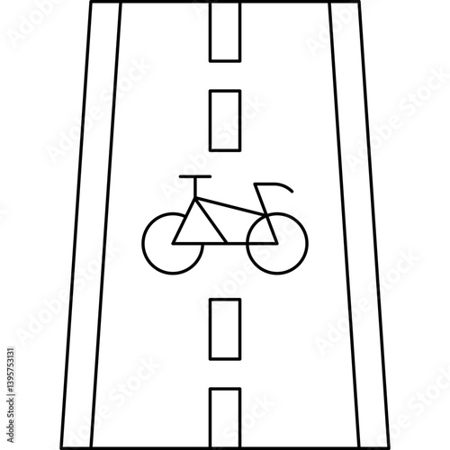 Bicycle Track single vector illustration icon