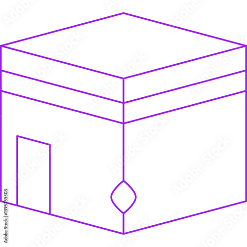 Holy Place single vector illustration icon