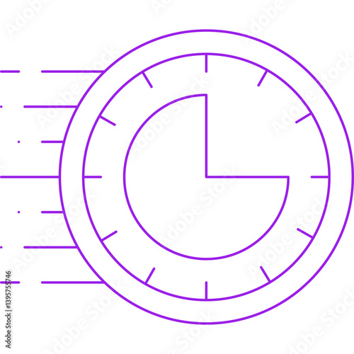 Rush Hour single vector illustration icon