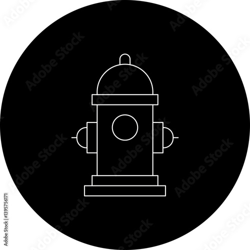 Fire Hydrant single vector illustration icon