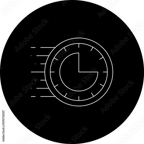 Rush Hour single vector illustration icon