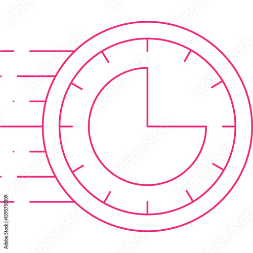 Rush Hour single vector illustration icon