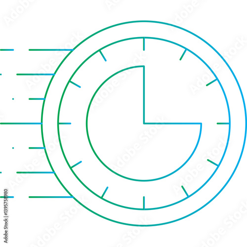 Rush Hour single vector illustration icon