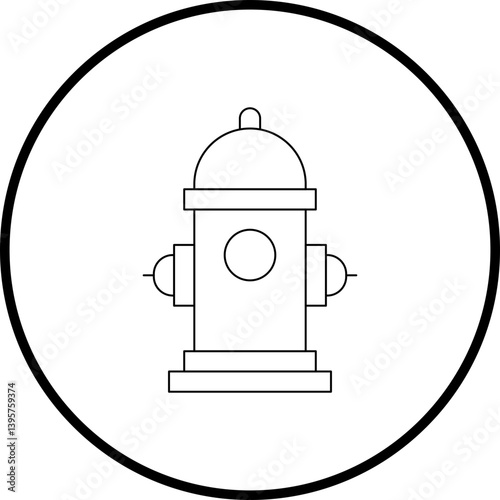 Fire Hydrant single vector illustration icon