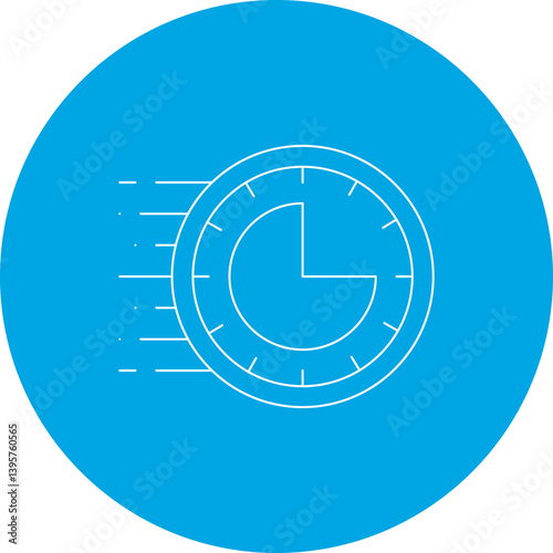 Rush Hour single vector illustration icon