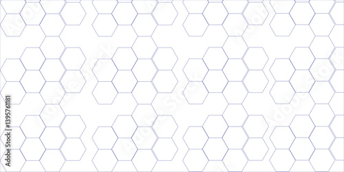 White and light gray Hexagonal Background. Luxury White Pattern. 3D Futuristic abstract honeycomb mosaic white background.. Vector Futuristic minimal  geometric mesh cell texture.
