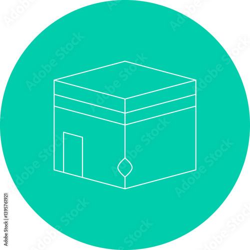 Holy Place single vector illustration icon