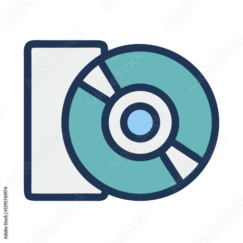 Compact Disc Data Storage Icon Design