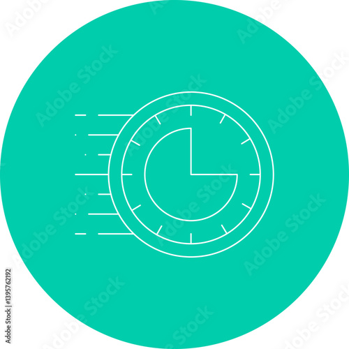 Rush Hour single vector illustration icon