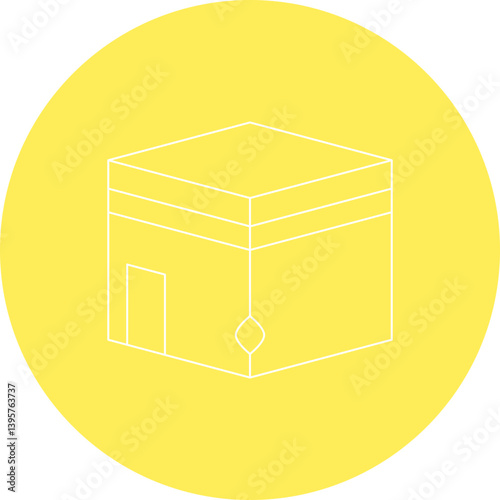 Holy Place single vector illustration icon