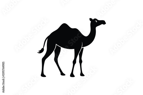 camel on white background