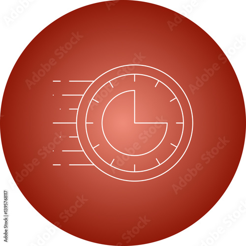Rush Hour single vector illustration icon