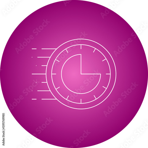 Rush Hour single vector illustration icon