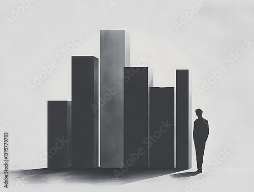 Abstract representation of data and growth.