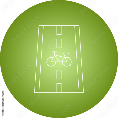 Bicycle Track single vector illustration icon