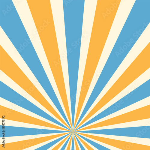 Circus background and spiral retro rays vector pattern. Vintage poster of red white sun or star burst radial lines with grunge texture, circus, carnival, summer fair or chapiteau backdrop