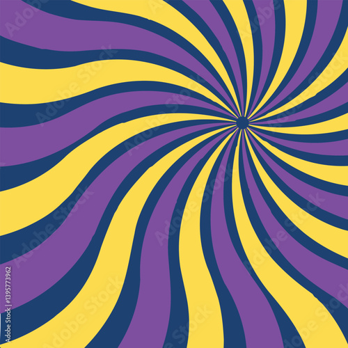 Circus background and spiral retro rays vector pattern. Vintage poster of red white sun or star burst radial lines with grunge texture, circus, carnival, summer fair or chapiteau backdrop
