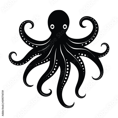 octopus vector illustration isolated