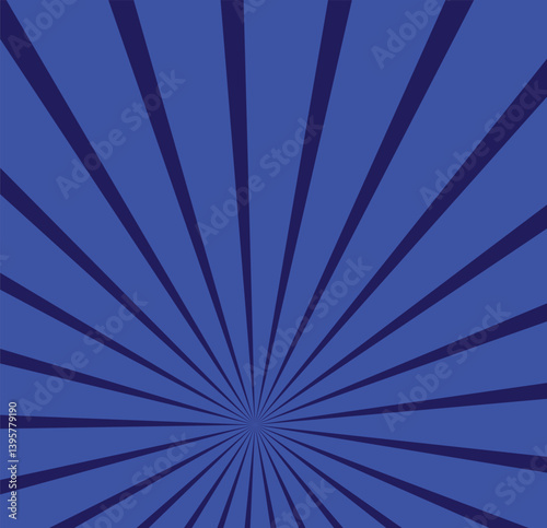 Abstract blue sun rays sunburst backdrop background. seamless retro vintage burst sunrise sunbeam element spiral striped illustration sunray template wallpaper design