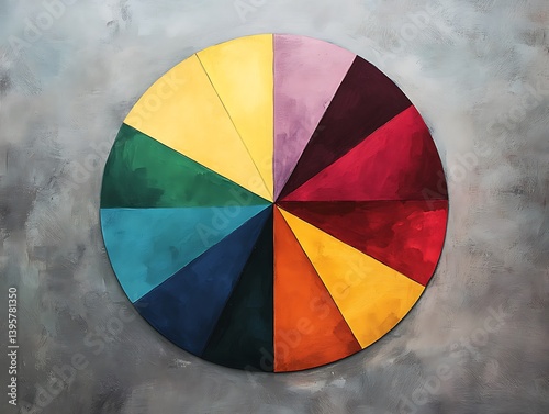 A circular color wheel showcasing a spectrum of hues.