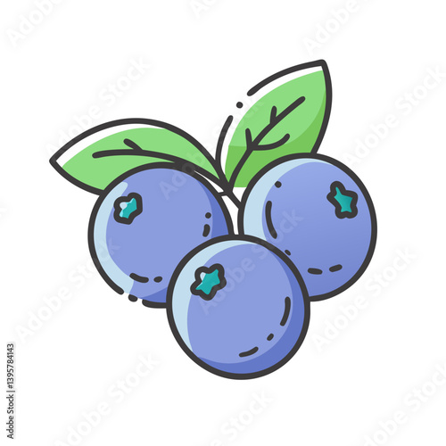 bilberry icon, bilberry vector illustration-simple illustration of bilberry, perfect for bilberry logos and icons