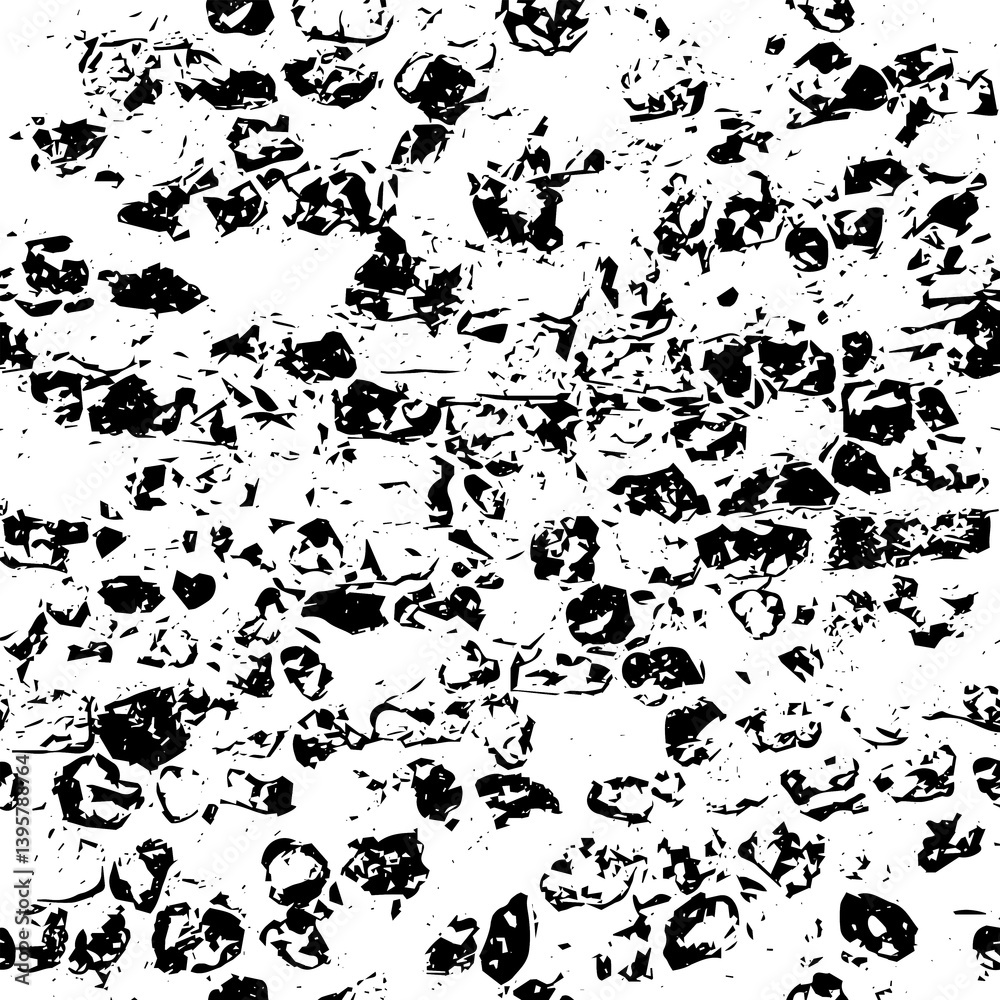 Naklejka premium Rustic grunge texture with grain and stains. Abstract noise background. PNG graphic illustration with transparent background.