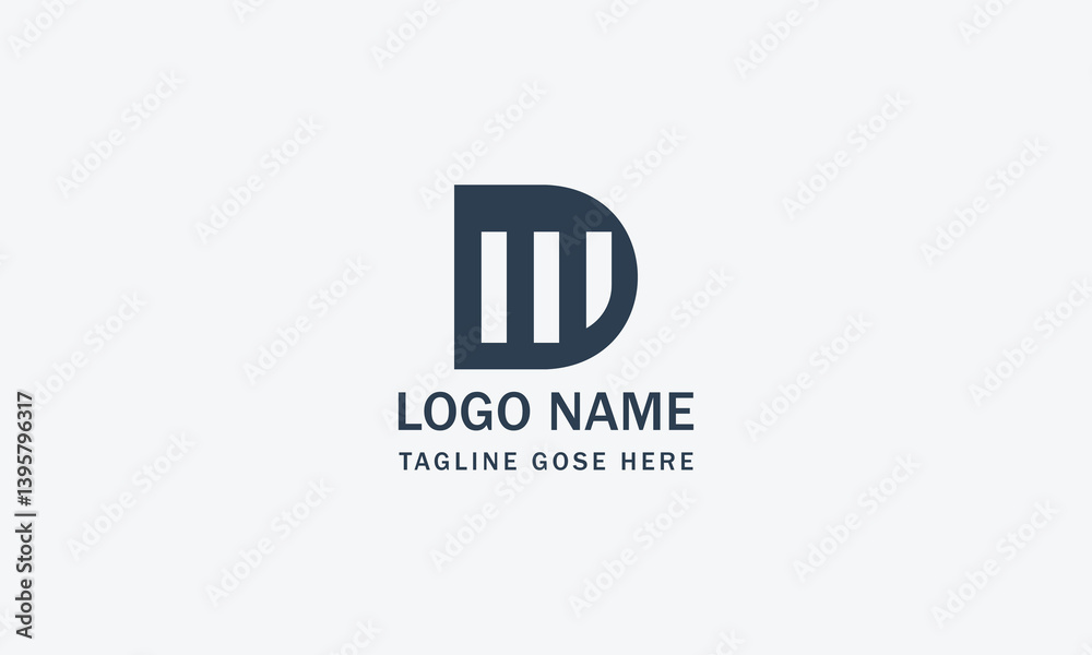 Fototapeta premium letter D colorful logo