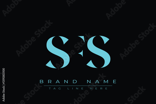 SFS abstract letter logo design. This logo is designed by three abstract letters.