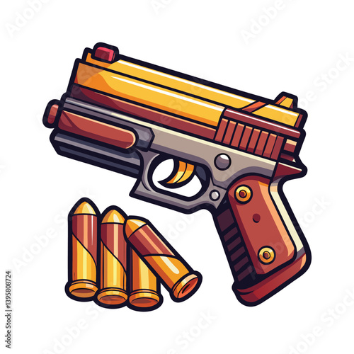 gun and bullets