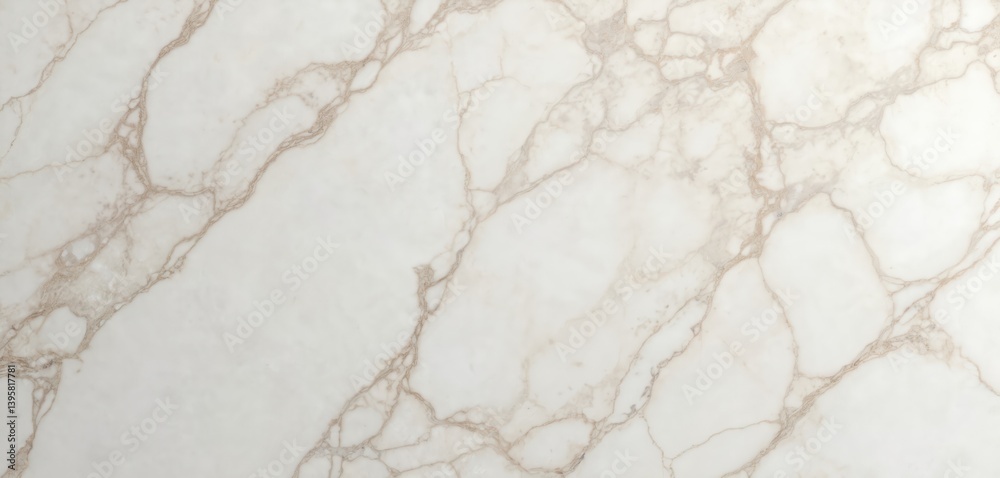 Naklejka premium White quartz stone texture background. Natural stone pattern for modern design. White marble granite surface with brown veins. Elegant luxury texture for home decor.