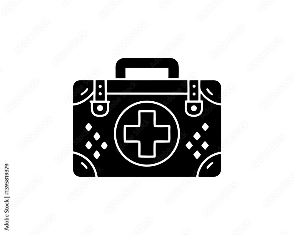 creative details First Aid Kit Icon Vector Illustration creative details First Aid Kit Icon Vector Illustration