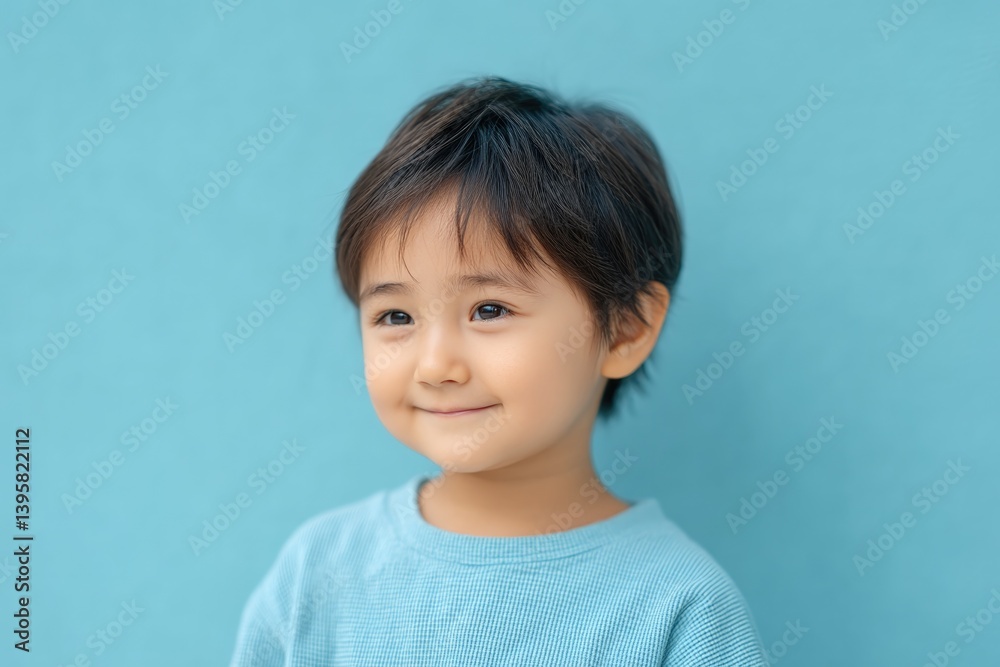 joyful child radiating happiness and innocence smiles against blurred serene background for international children joyful child radiating happiness and innocence smiles against blurred serene background for international children