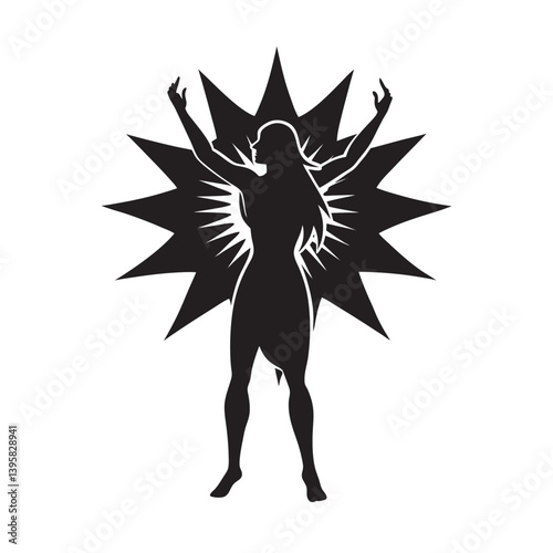 Sisu Spirit of Determination Silhouette for Motivational Art