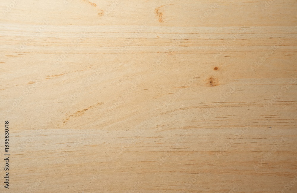 Balsa wood sheet close-up. Softest commercial hardwood. Natural wood grain texture shows the lines and knots. Wooden background is ideal for design, architecture projects, model building, crafts.