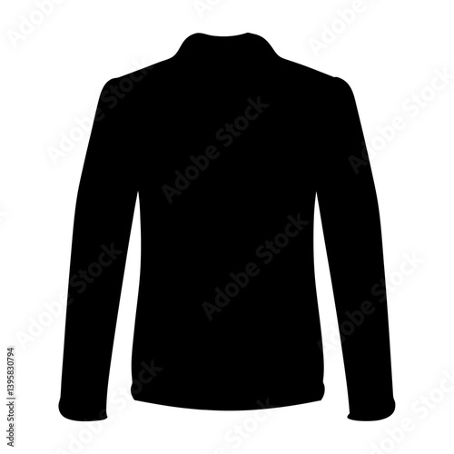 Black Long Sleeve Shirt Mockup Template for Clothing Design and Branding
