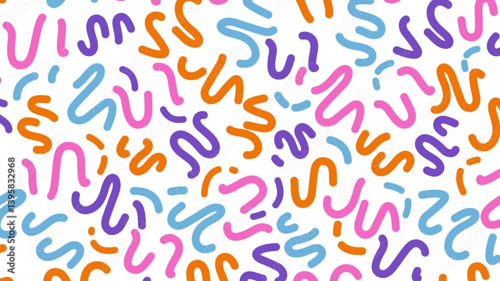 seamless pattern with colorful letters