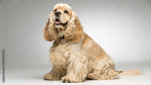 Obraz na płótnie American Cocker Spaniel on studio background 