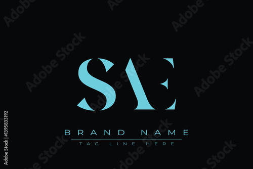 SAE abstract letter logo design. This logo is designed by three abstract letters.