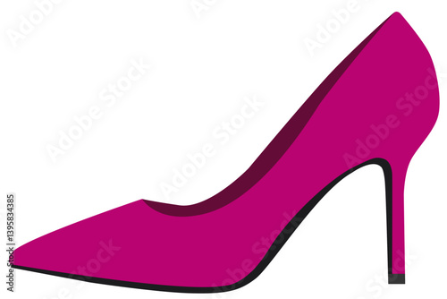 シンプルなハイヒールのイラスト素材　ベクター