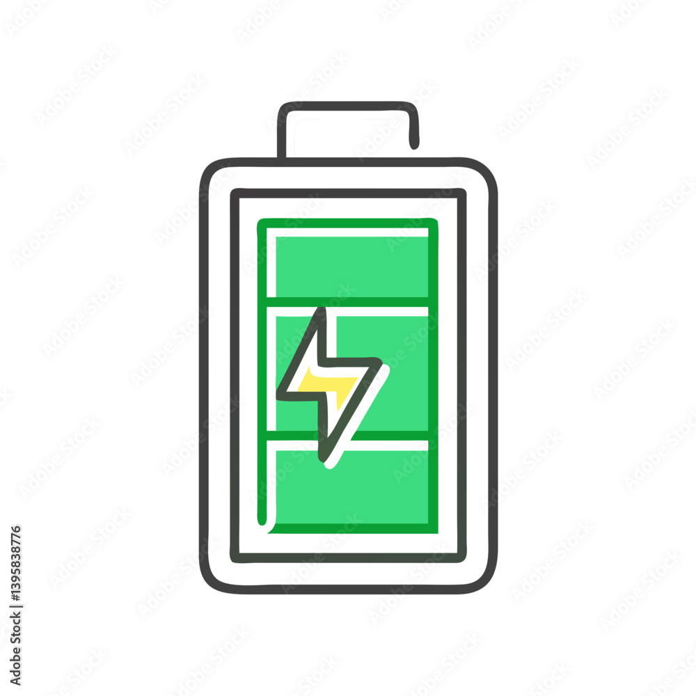 Eco Battery Icon Representing Sustainability and Energy Efficiency Eco Battery Icon Representing Sustainability and Energy Efficiency