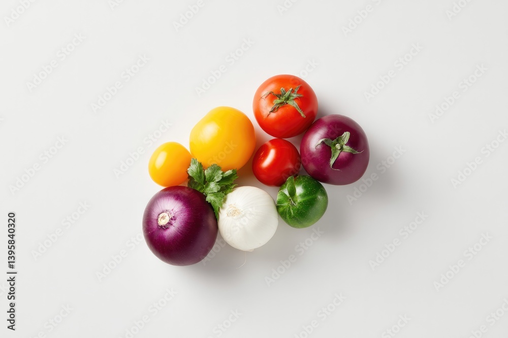 minimalistic photo of fresh vegetables arranged creatively on clean white background isolated to emphasize vibrant minimalistic photo of fresh vegetables arranged creatively on clean white background isolated to emphasize vibrant