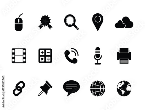 Business Education and Learning Icon Set Collection Vector Illustration