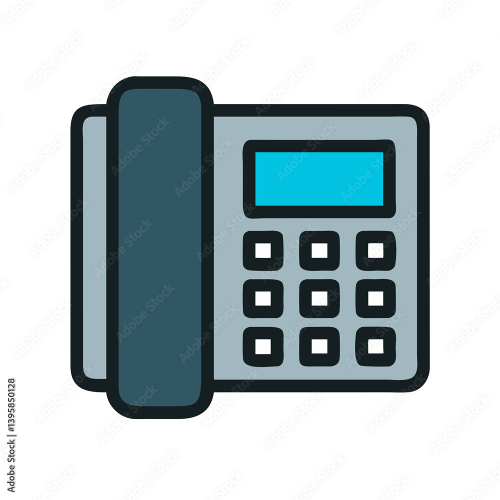 Desk Phone Keypad Screen Icon Design Desk Phone Keypad Screen Icon Design