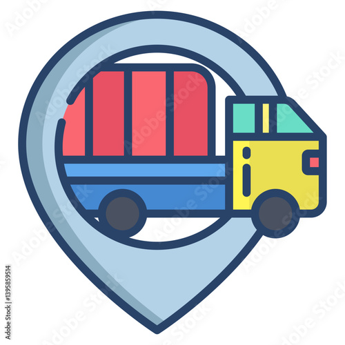 Linear color Cargo icon