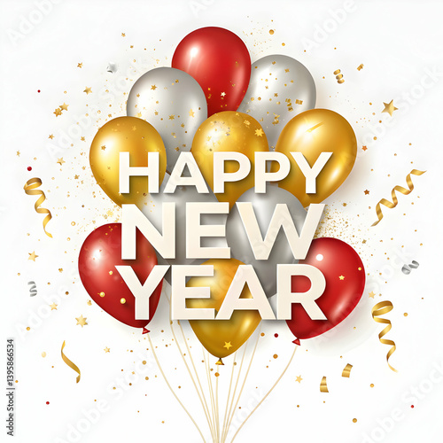 Happy New Year Balloons Image