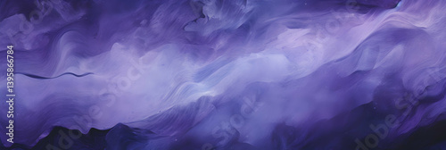 Abstract dark purple and blue background with fluid marble texture, fantasy art wallpaper